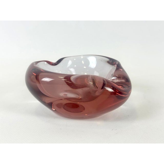 Art Glass Ashtray attributed to Josef Hospodka for Chribska Sklarna, 1960s For Sale - Image 11 of 11