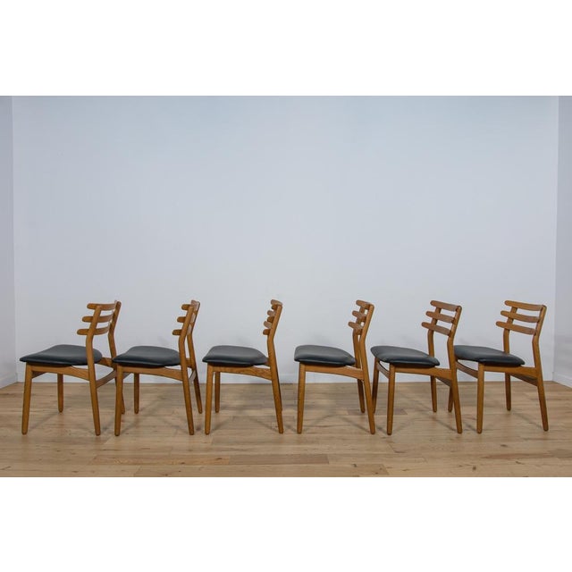 1960s Mid-Century Oak Dining Chairs by Poul Volther for FDB Mobler, Denmark, 1960s, Set of 6 For Sale - Image 5 of 18