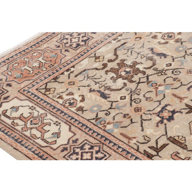 Vintage Turkish Rug in Beige With Colorful Geometric Patterns, From Rug & Kilim For Sale In New York - Image 6 of 7