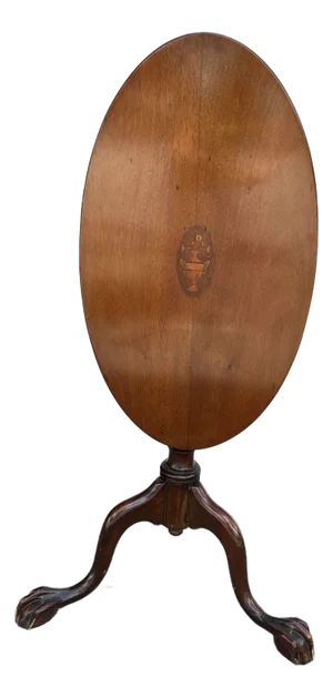Antique English Mahogany Tilt Top Table.
