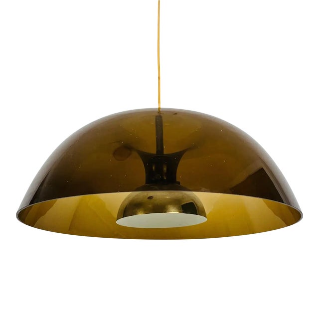 Acrylic Glass Pendant Lamp by Temde, 1970s For Sale