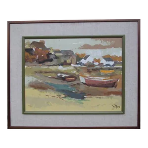 Seascape, Jos Rovers Screenprint on Canvas