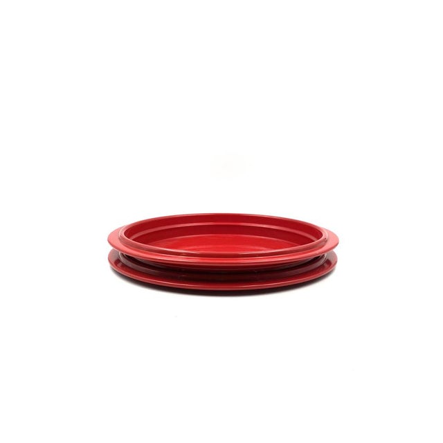 Red Centerpiece / Tray by Gianfranco Frattini, Italy, 1970s For Sale - Image 16 of 17