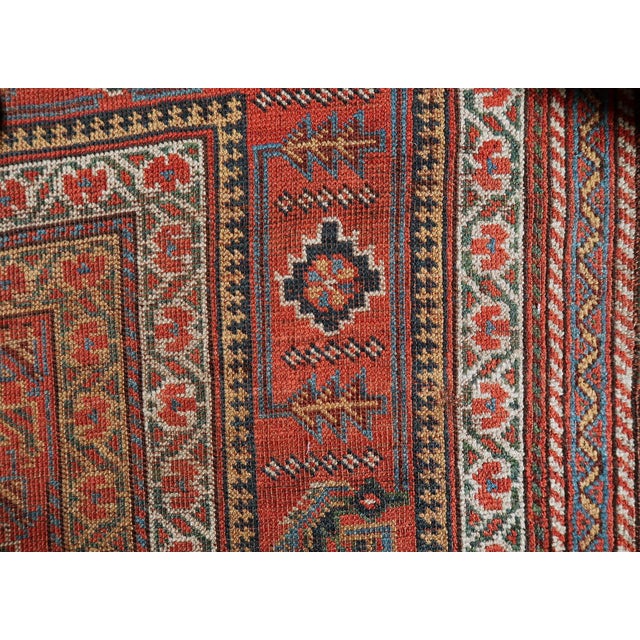 1880s, Handmade Antique Persian Khamseh Distressed Rug 6.8' X 16.6' For Sale - Image 12 of 12