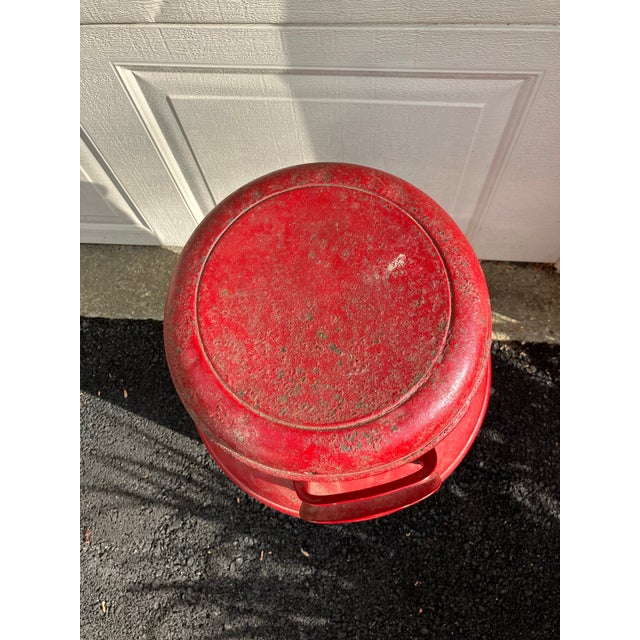 1950s Vintage Milk Can Painted For Sale - Image 5 of 7