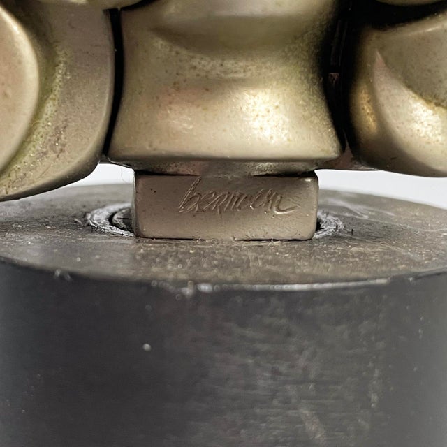 Spanish Nickel-Plated Metal Portrait de Michèle Sculpture by Berrocal, 1969-1971 For Sale - Image 11 of 13