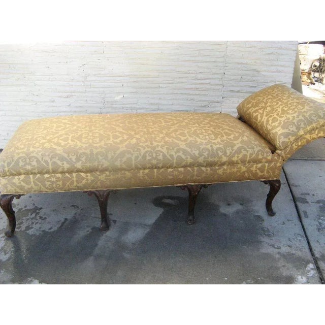English Cabriole Leg Chaise For Sale In Denver - Image 6 of 9
