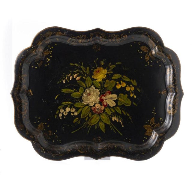 Antique European Tray in Metal, 1800s For Sale - Image 6 of 6