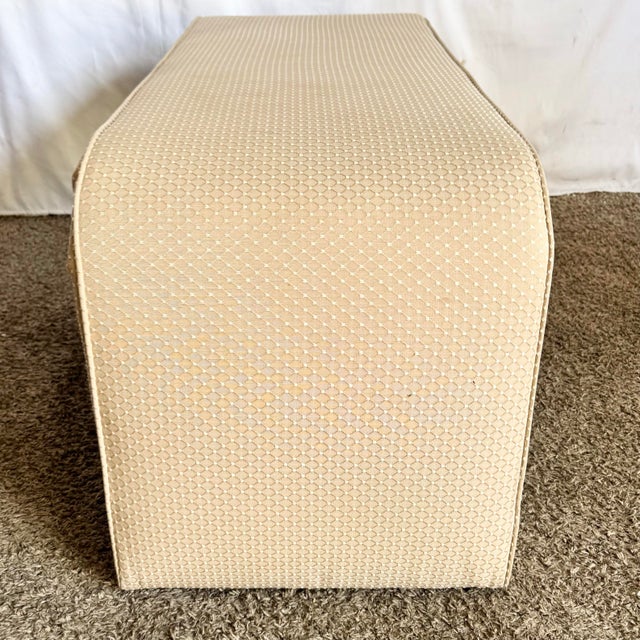 1980s Vintage Postmodern Waterfall Fabric Bench For Sale - Image 5 of 5
