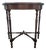 1960s Neoclassical Revival Hardwood Pier/Console Table W/ Greek Key Apron and Turned Legs For Sale