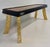 1980s Italian Art Deco Bench with Zebrawood and Cherrywood Inlays and Gold Leaf Legs, 1980s For Sale - Image 5 of 13