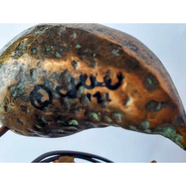 Curtis Jere Vintage 1971 Curtis Jere Bronze Sculpture Baby Birds For Sale - Image 4 of 4