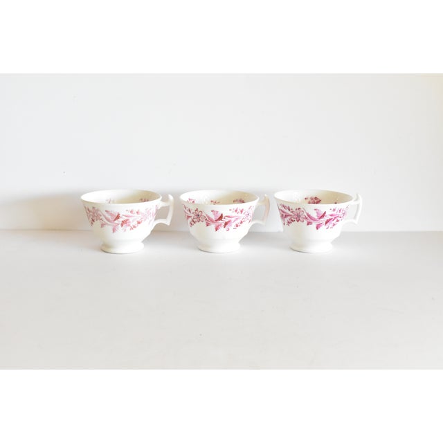 Collection of Georgian Famille Rose Tea Cups - Set of 6 For Sale - Image 10 of 13