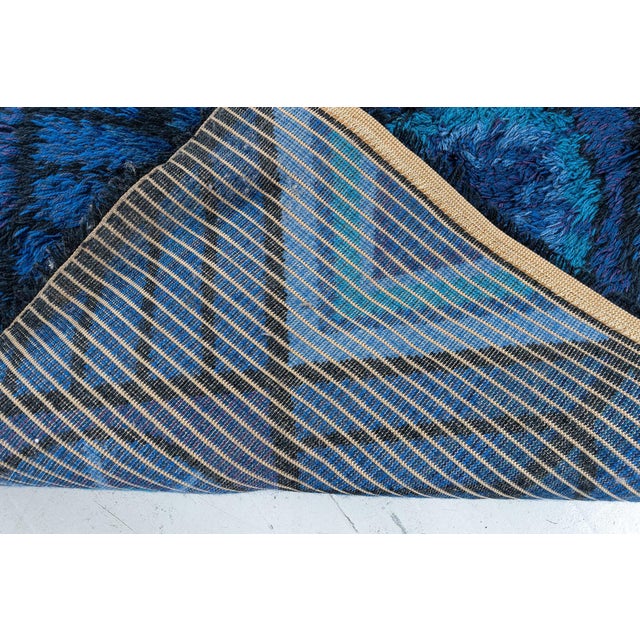 Vintage Swedish Rya Rug by Marianne Richter Doris Leslie Blau Collection Size: 5'7" × 7'7" (170 × 231 cm) This exceptional...