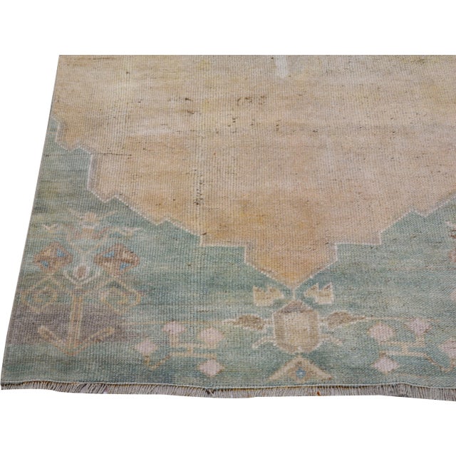 Turkish Vintage Turkish Anatolian Hand Knotted Wool Rug, 3'2"x11' For Sale - Image 3 of 4
