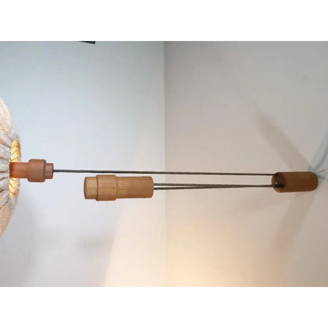 Danish Ceiling Lamp in Teak from Domus, 1960s For Sale - Image 6 of 9