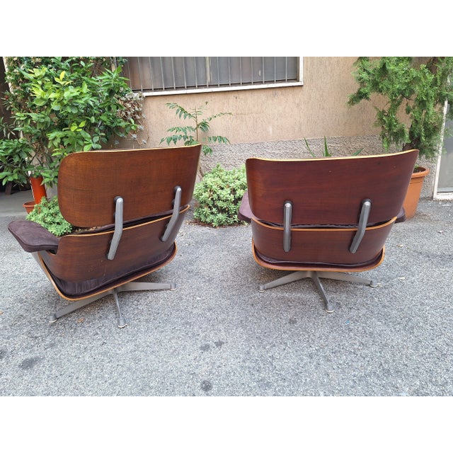 Lounge Chair in Grey Fabric by Charles & Ray Eames for ICF De Padova, 1960s For Sale - Image 13 of 18