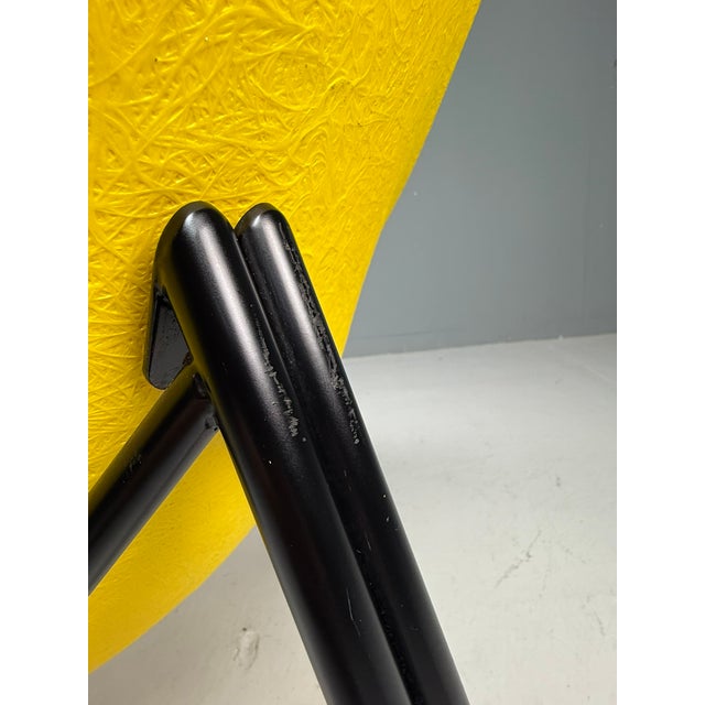 Yellow Fiberglass Tripod Lounge Chair by Ed Merat, France, 1956 For Sale - Image 9 of 13