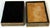 19th C. Italian Grand Tour Intaglio Plaster Medallion & Gilt Marbled Leather Box For Sale - Image 9 of 13