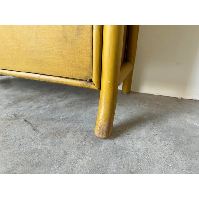 Mid-Century Bent Rattan Bookcase For Sale - Image 9 of 12