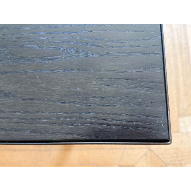 Metal Bespoke Wood + Metal Dining Table For Sale - Image 7 of 12