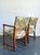 Vintage Twisted Wood Dorothy Draper Upholstered Barley Twist Armchairs For Sale - Image 9 of 18