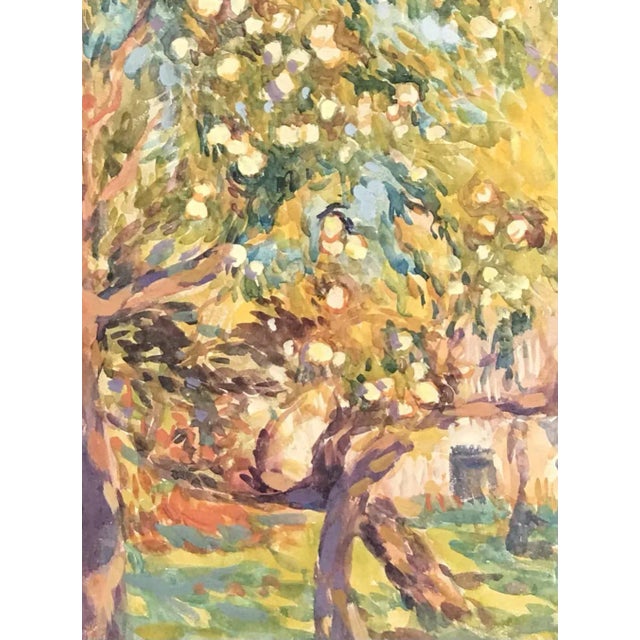 Charles Émile Moses Hornung, Verger, 1933, Watercolor on Paper For Sale - Image 4 of 7