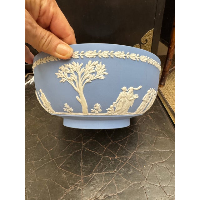 Mid 20th Century Vintage Wedgwood Jasperware Bowl For Sale - Image 5 of 10