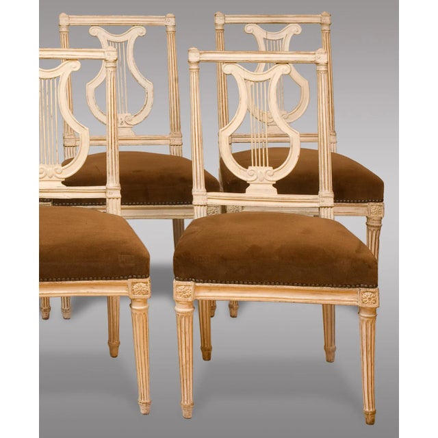 Antique Louis XVI Period Chairs, 1790, Set of 8 For Sale - Image 4 of 6