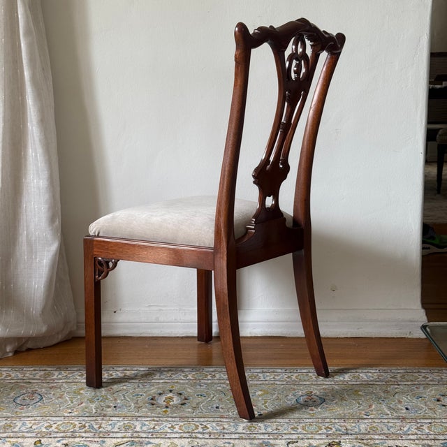 Vintage Chippendale Dining Chairs by Maitland-Smith, Set of 8 For Sale - Image 10 of 14