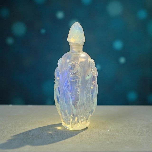 This French Art Deco perfume bottle was produced by Sabino in the Gaite pattern, a model distinguished by its sculptural...