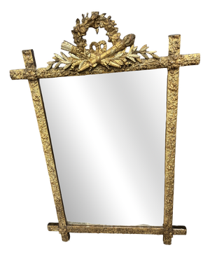 Antique French Louis XVI Style Giltwood Mirror, 1800s