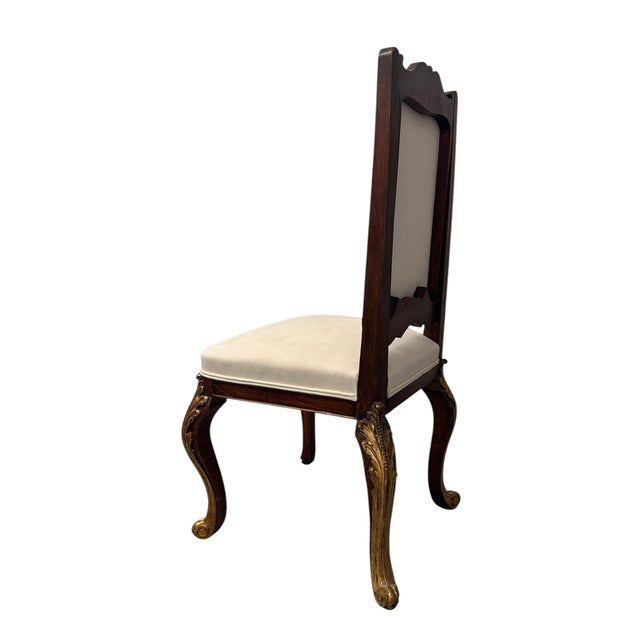 18th Century Louis XV Chairs in Carved and Gilded Wood, France, Set of 4 For Sale - Image 5 of 8