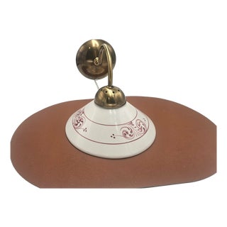 Vintage Brass Wall Lamp, 1970s For Sale