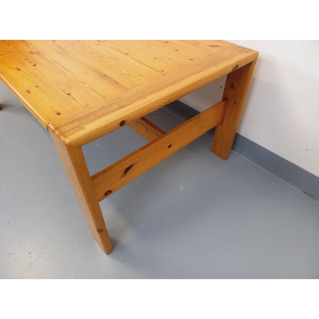 Tan Large Vintage Coffee Table in Pine, 1990s For Sale - Image 8 of 17