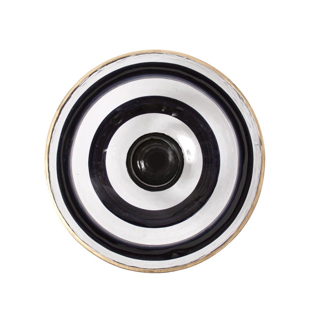 2020s Vector Pedestal Glass Bowl For Sale - Image 5 of 7