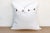 White Snow Lotus Appliqué Pillow Cover For Sale - Image 8 of 9