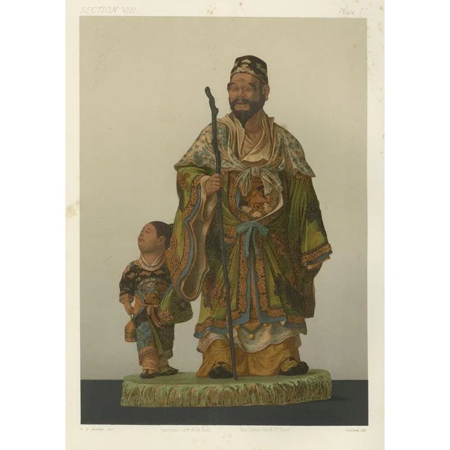 Paper Audsley, Figurines Depicting a Sage and Attendant, 1884, Paper For Sale - Image 7 of 8