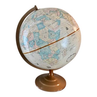 Vintage Replogle Globemaster World Globe With Stand For Sale