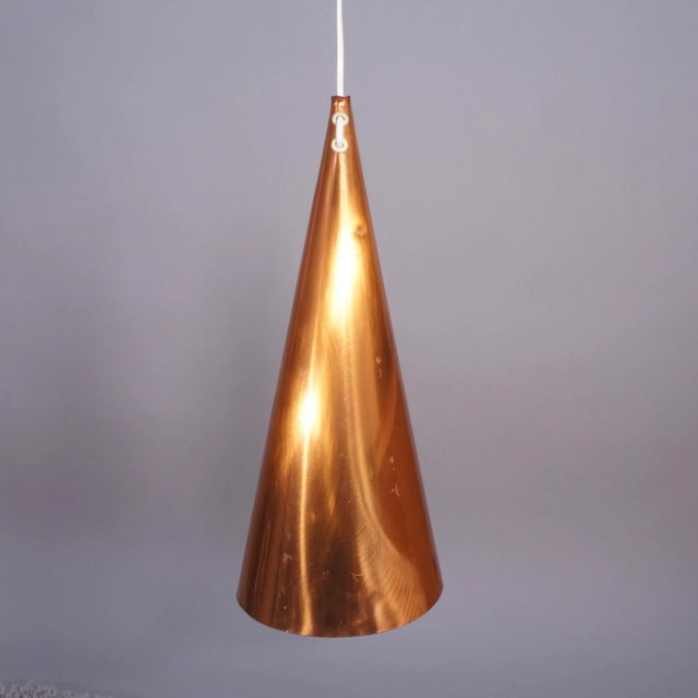 Ceiling Lamp in Copper by Hans Bergströms, 1950s, in Good conditions. Designed 1950 to 1959 This piece has an attribution...