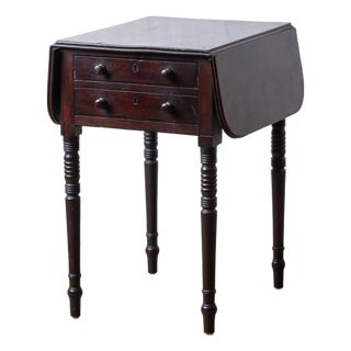 Regency Mahogany Work Table, c.1820 For Sale