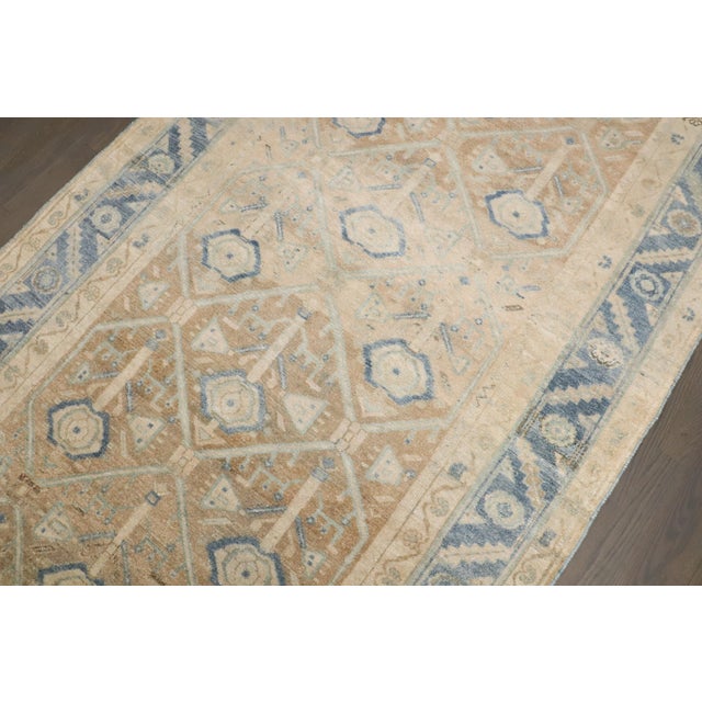 Brown Zabihi Collection Persian Hamedan Neutral Color Rug For Sale - Image 8 of 11