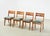 Rare set of reconstruction dining chairs, model 666, designed by Jens Risom in the 1940s for Knoll. Jens Risom was born in...