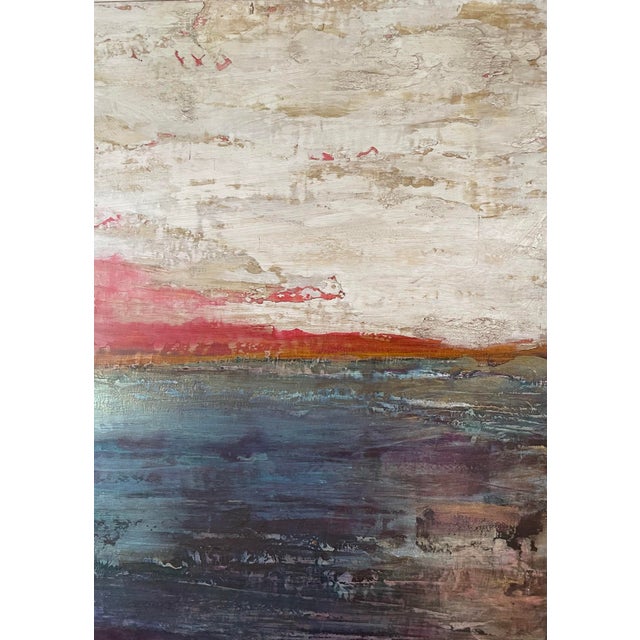 2020s Original Abstract Seascape. Large Painting Acrylic on Board For Sale - Image 5 of 12