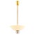 Cream Brass and Glass Ceiling Lamp by Paavo Tynell for Taito Oy, 1950s For Sale - Image 8 of 8