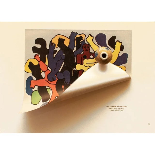 Pop Art 1948 After Fernand Léger, "The Great Divers" First Edition Period Offset Lithograph For Sale - Image 3 of 8
