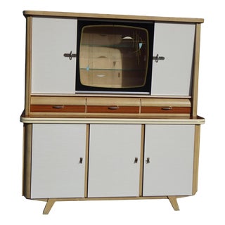 Large Vintage Sideboard in Wood and Formica from Weiler, 1960s For Sale