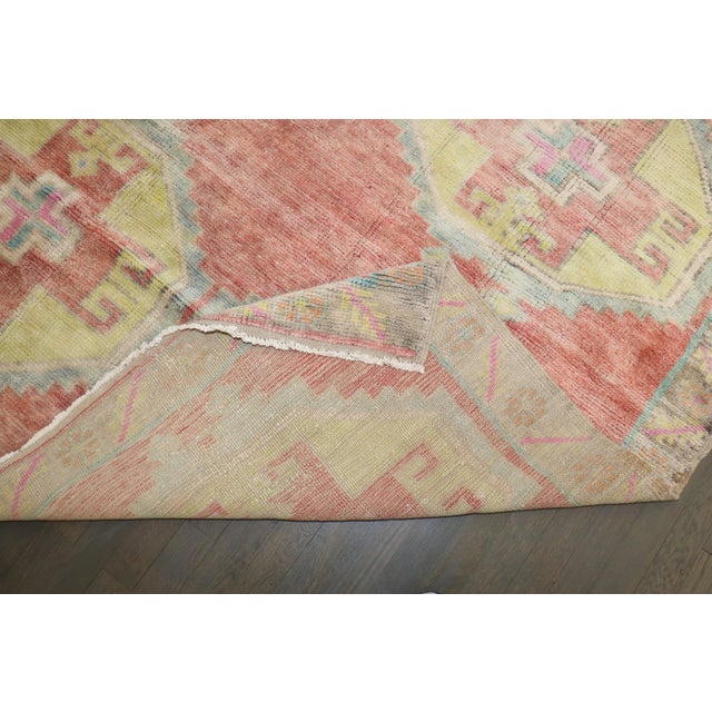Textile Vintage Turkish Anatolian Rug 5'2'' X 9'10' For Sale - Image 7 of 8