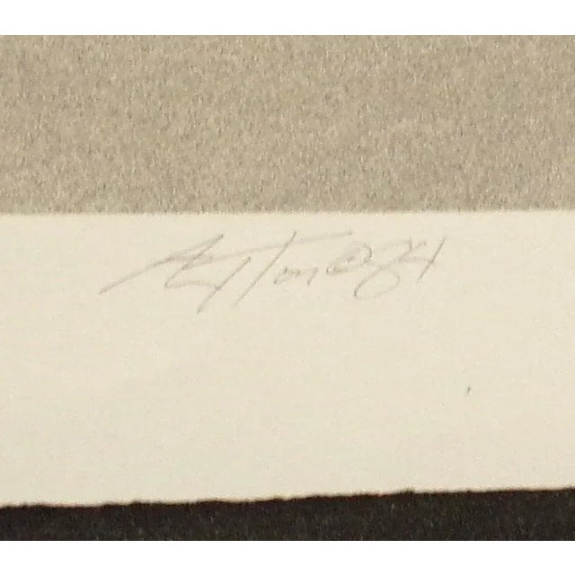 1980s 1984 "Drum Maker" Western Lithograph by John Axton For Sale - Image 5 of 7