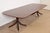 Baker Furniture Style English Georgian Banded Mahogany Double Pedestal Extension Dining Table, Newly Refinished For Sale - Image 12 of 12